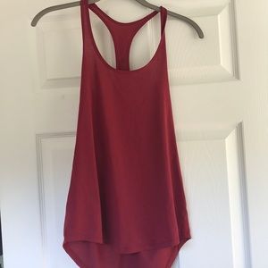 Burgundy lulu lemon tank top